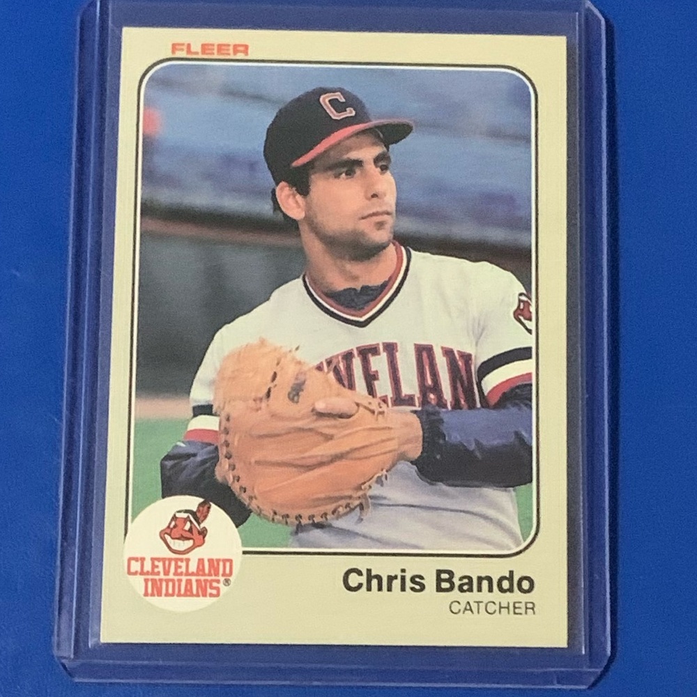 Chris Bando #400 1983 Fleer Baseball Trading Card
